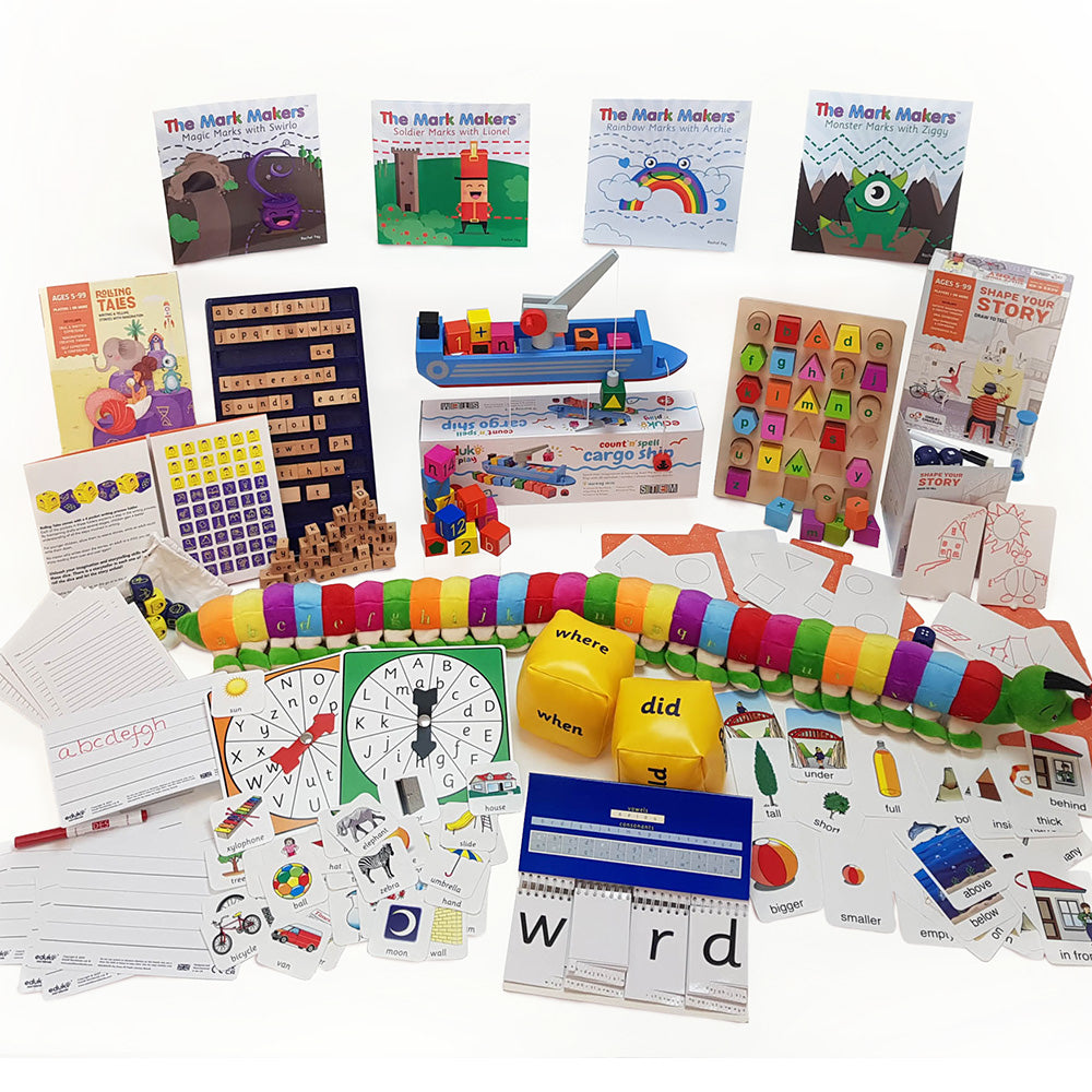 Talking, singing, playing sound and word games, reading, writing and drawing with a child&nbsp;are great ways to lay a good literacy foundation and the EY Literacy Progress kit aids the development of all these skills and more.