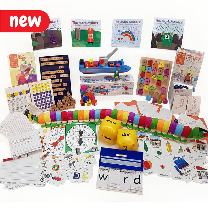 Talking, singing, playing sound and word games, reading, writing and drawing with a child&nbsp;are great ways to lay a good literacy foundation and the EY Literacy Progress kit aids the development of all these skills and more.