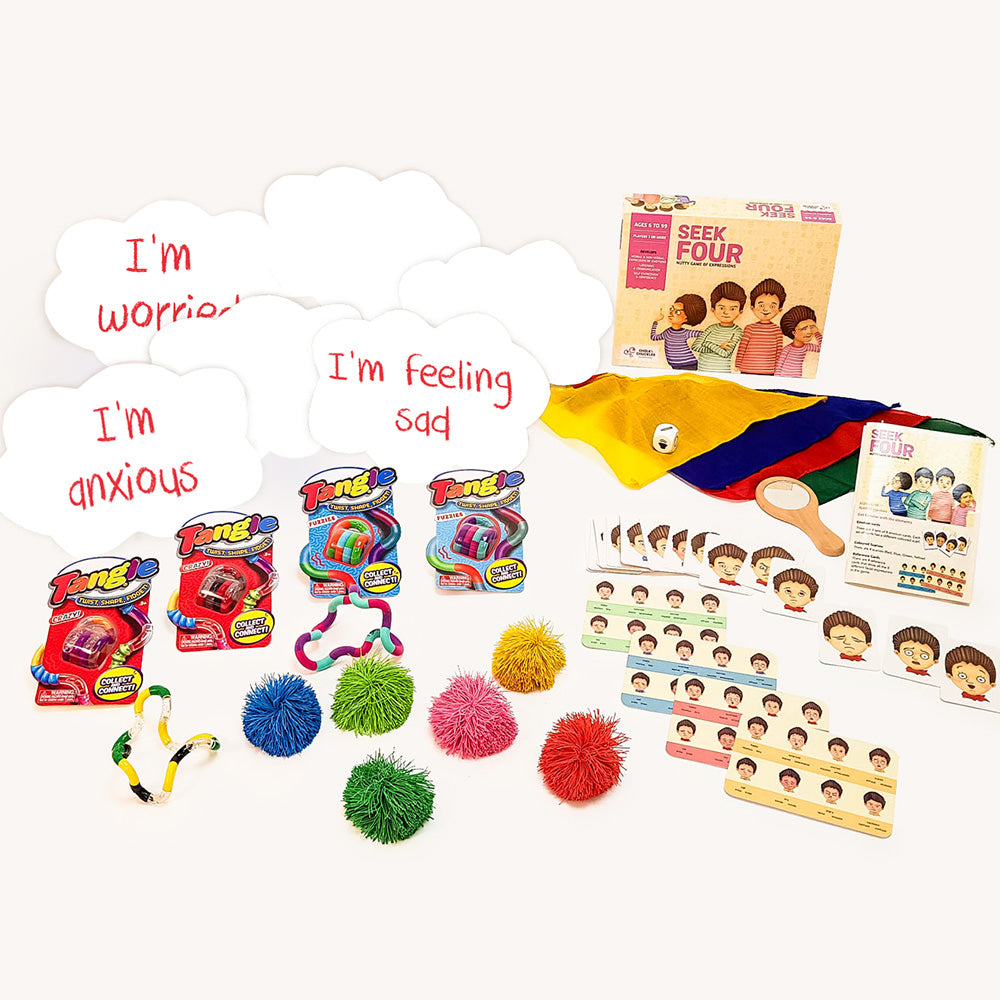 The Stress and Anxiety Activity pack, designed to offer learning tools for children to explore and address feelings of stress and anxiety in a comfortable manner.