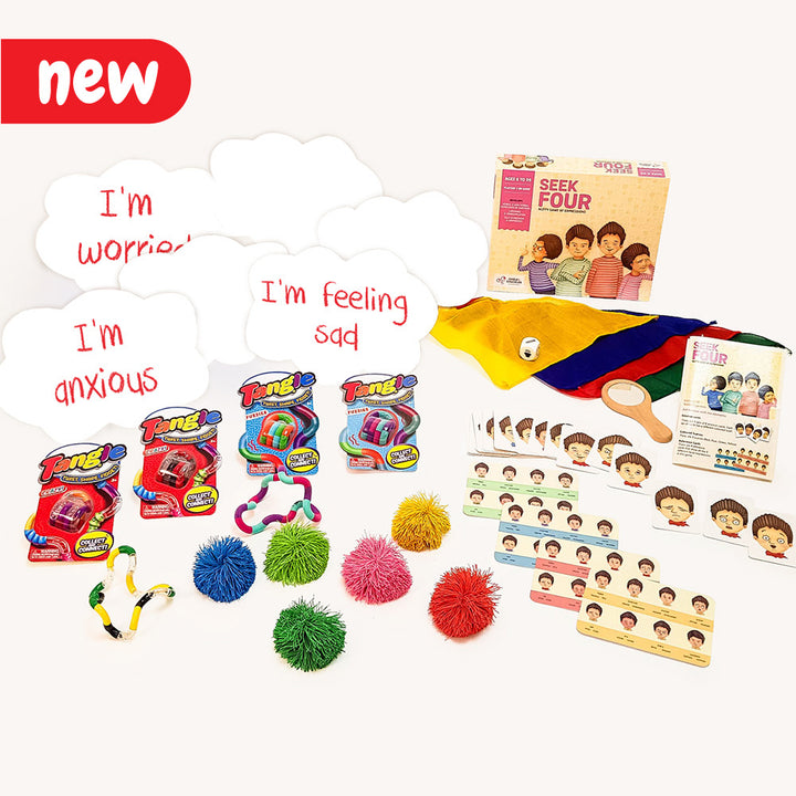 The Stress and Anxiety Activity pack, designed to offer learning tools for children to explore and address feelings of stress and anxiety in a comfortable manner.