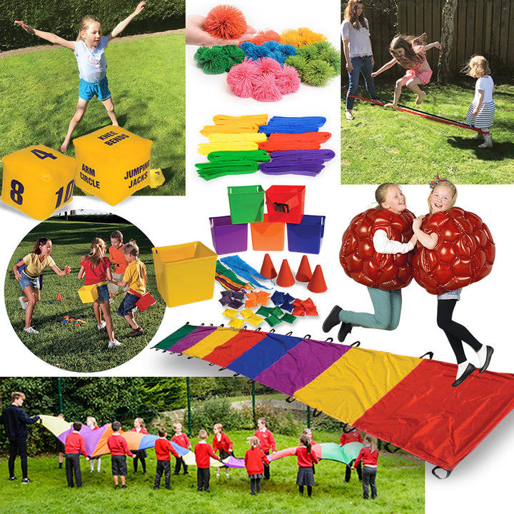 This kit&nbsp;develops children’s competence and confidence to move with agility, balance and coordination and to communicate, collaborate and compete with others.