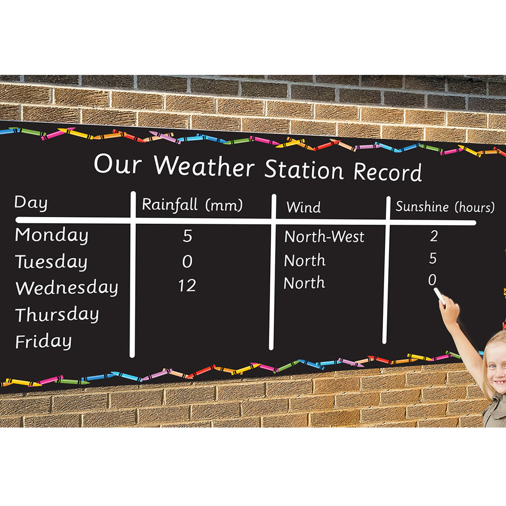 Long Indoor/Outdoor Mural Chalkboard