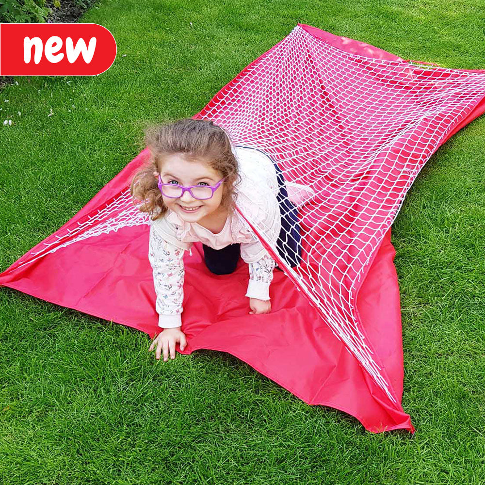 Encourage active play with the Red Cargo Tunnel Crawling Net! Perfect for obstacle courses, this durable net builds agility, coordination, and confidence. Ideal for schools, sports days, and outdoor challenges