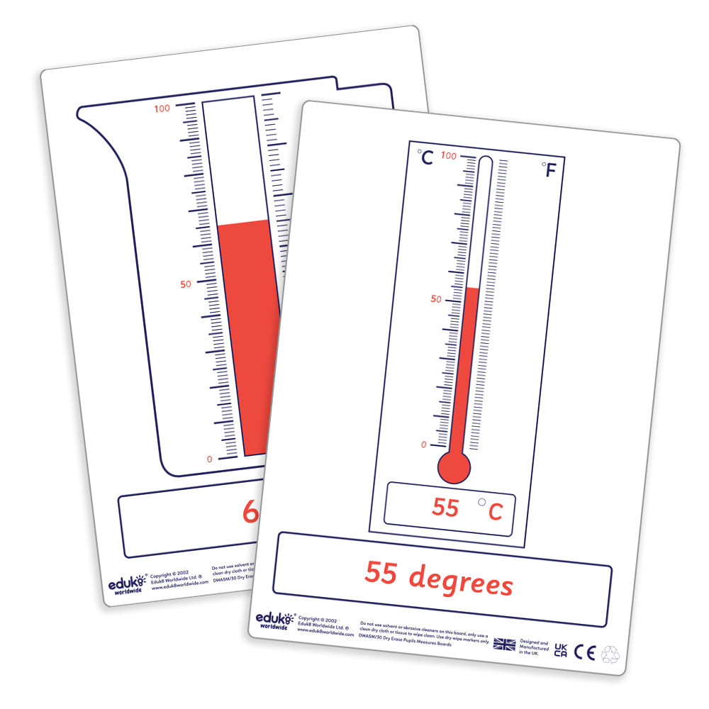 Dry Erase Teachers A3+ Measures Board