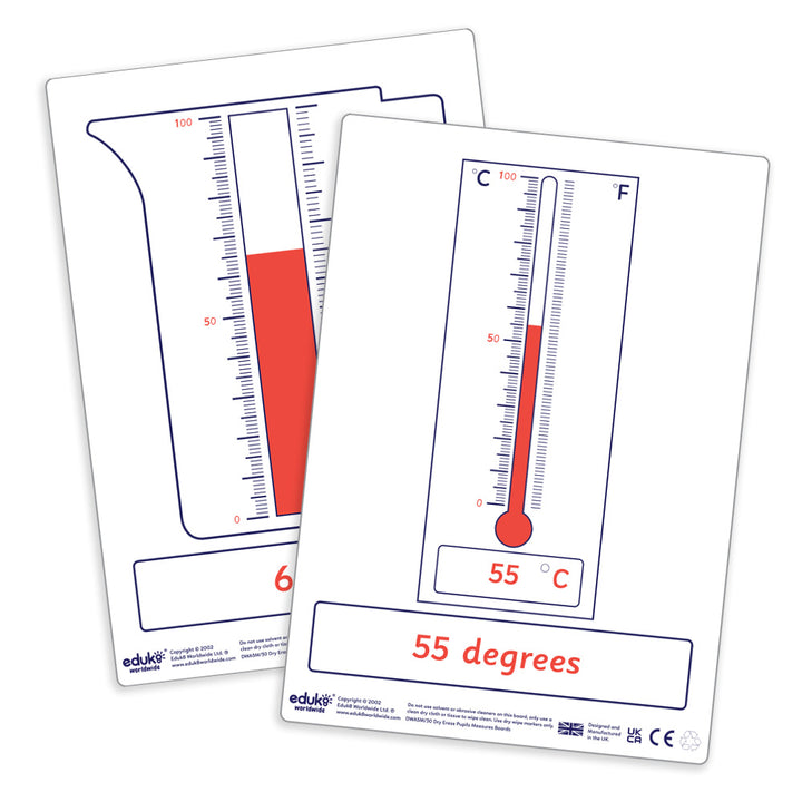 Dry Erase Teachers A3+ Measures Board