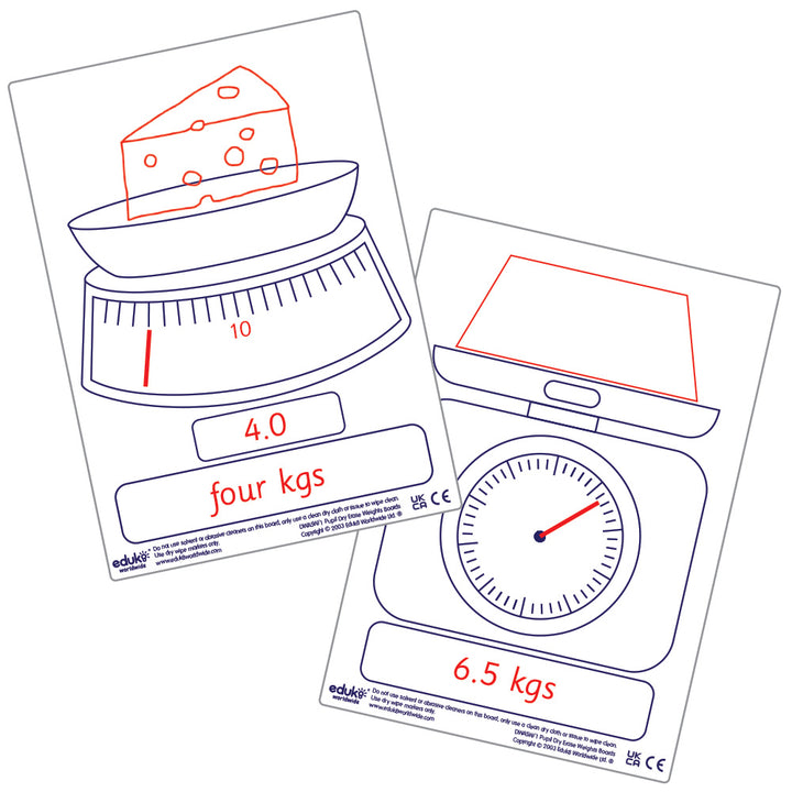 Dry Erase Teachers A3+ Weights Board