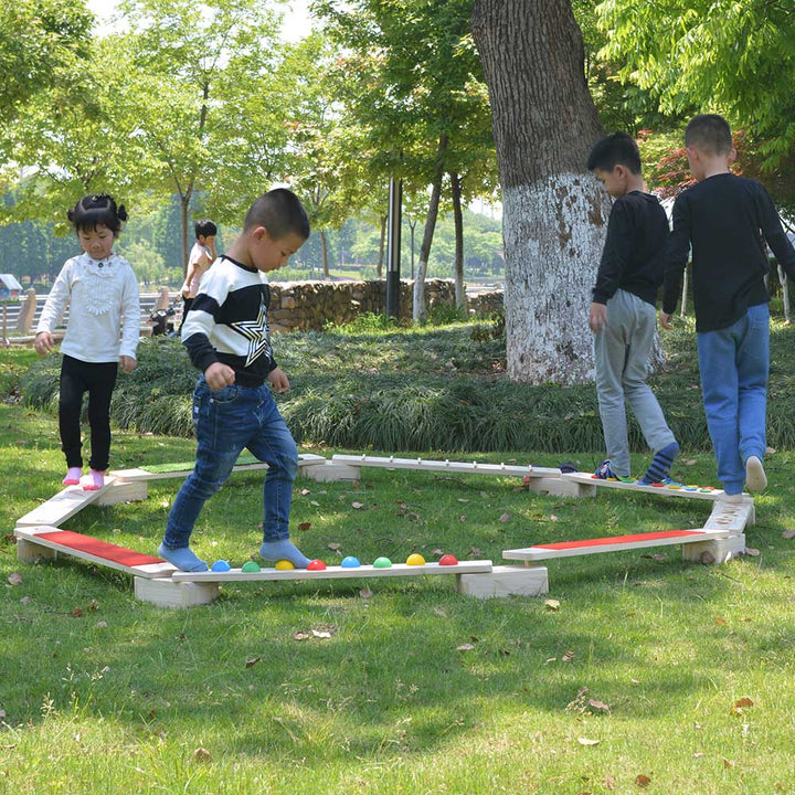 Wooden Sensory Tactile Balance Beam