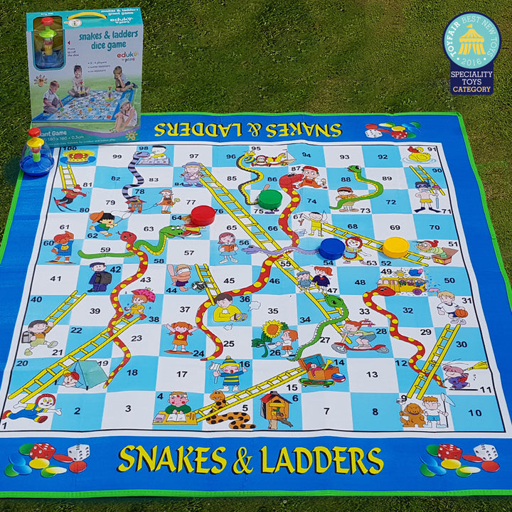 Large Snakes & Ladders Dice Game