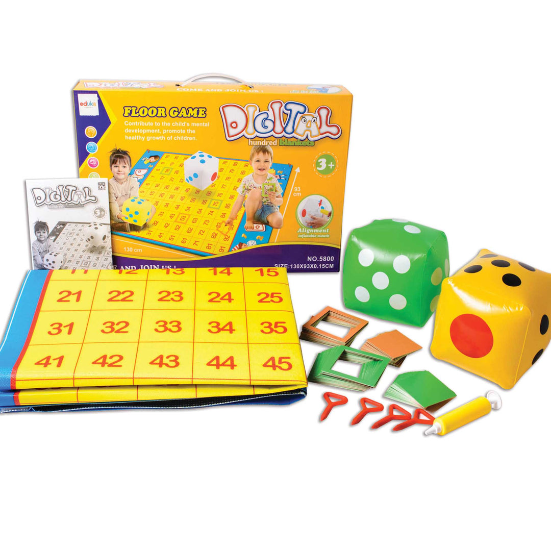 large giant yellow number counting game with multi bi lingual games ideas