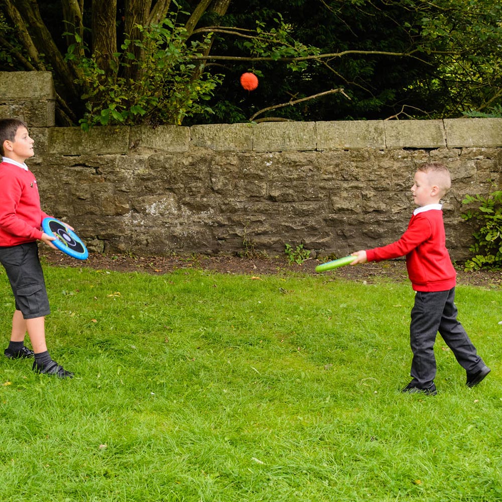 award winning, bounce and catch, bounce n catch, frisbee, sport, sports, outdoor play, outdoor activity, discs, soft fuzzee ball, group activity, game, fine motor skills, gross mo-tor skills, educational products, educational resources, educational supplies, nursery resources, nursery supplies, nursery, pre school, primary school, school trip, school re-sources, school supplies, home school, family game, physical education, PE