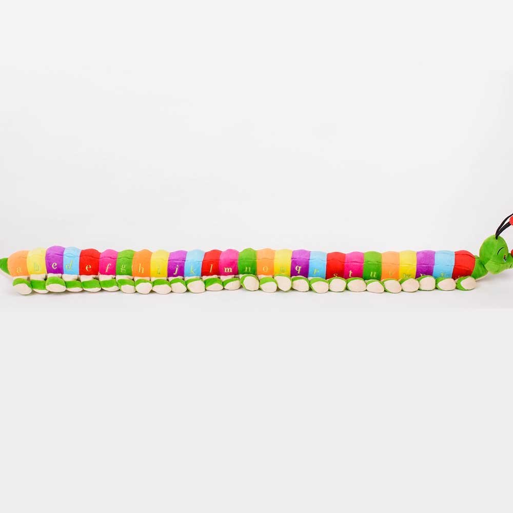 Casey is an adorable giant caterpillar who is sure to capture children’s attention. Casey will encourage children to learn the full alphabet in both upper ‘Casey’ and lower ‘Casey’ (uppercase on one side, lowercase on the other) and assist with letter rec