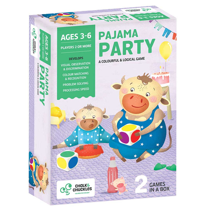 chalk and chuckles pyjama party family learning stem steam game