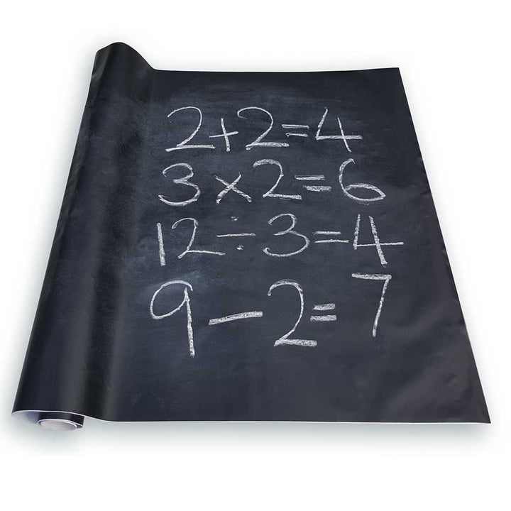 Chalkboard, chalk board, chalk, cutting, sticking, crafting, sticky back material, stick to walls, outdoor activity, indoor activity, mark making, early years, children, kids, infants, arts and crafts, art, writing activities, handwriting, writing, primary school, nursery re-sources, nursery supplies, nursery, teaching resources, teaching supplies, classroom resources, classroom supplies