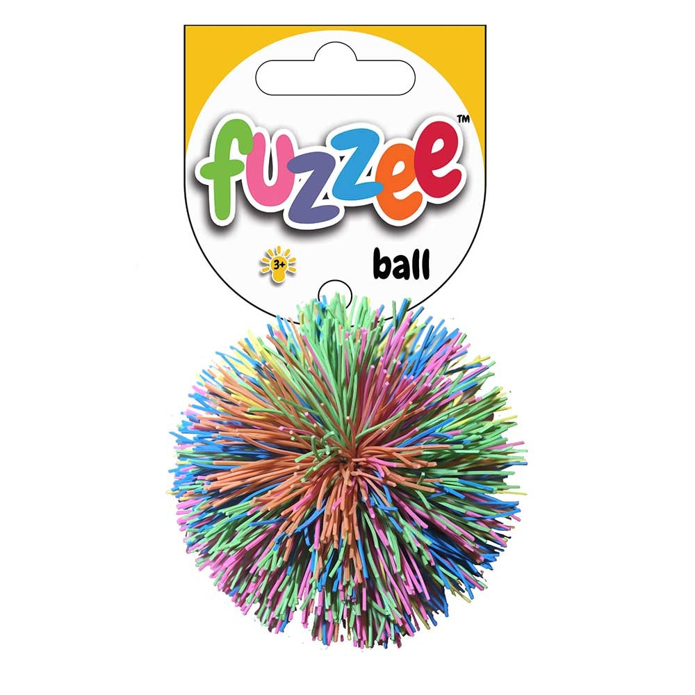 fuzzy, soft, koosh, sports ball, sport, indoor outdoor play, sensory play. sensorial, special needs, sen, special education, special educational needs, multicoloured ball, colourful, coloured ball, throw, catch, coordination, physical development, childre