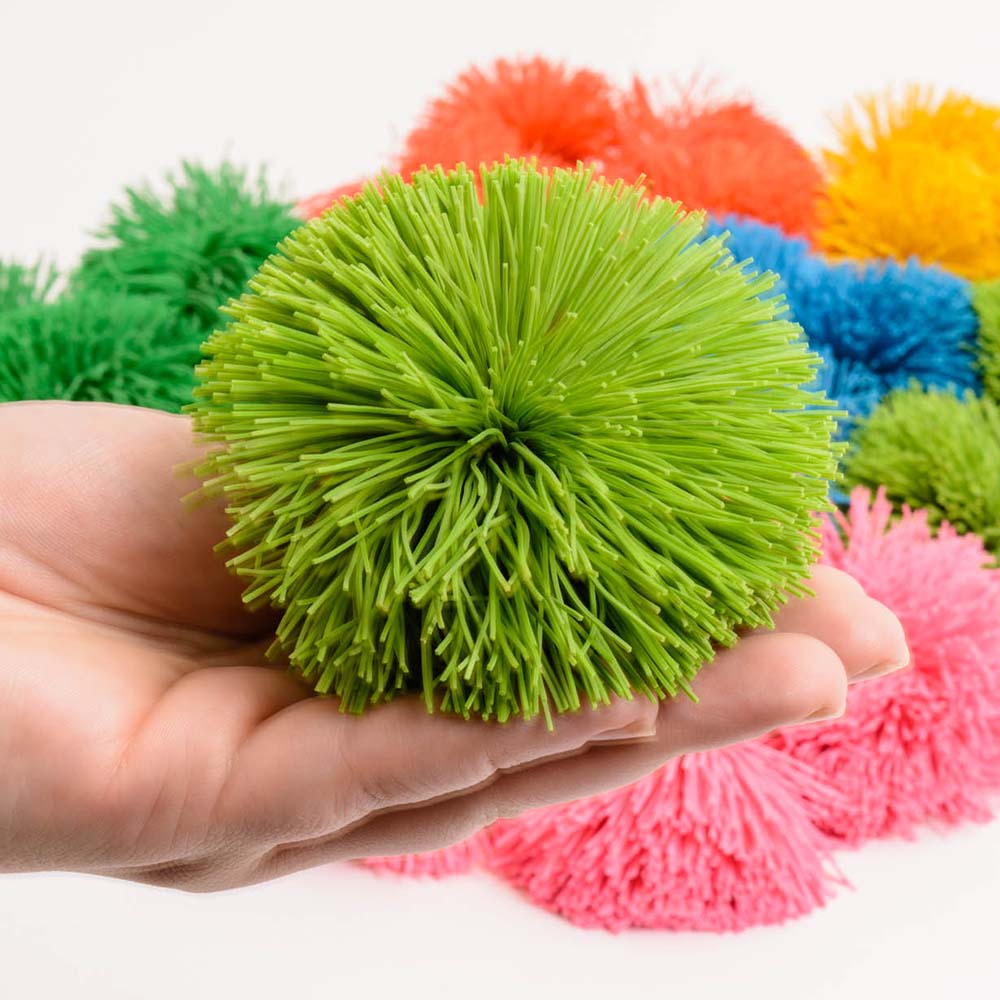 versatile Fuzzee Koosh furry rubbery soft balls, perfect for use with a variety of sports or on their own. outdoor learning and sen. Suitable for both indoor and outdoor use.