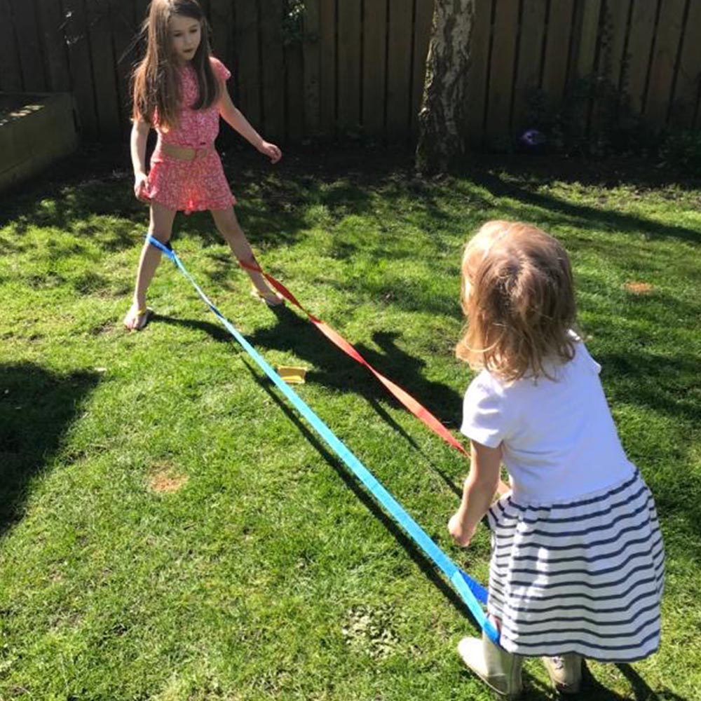 Large Jump bands help to develop children’s competence and confidence and their agility, balance and coordination Working in pairs, this activity pack is suitable for up to 18 children. Skipping rope type game. Supplied in 6 colours. Suitable for indoor a