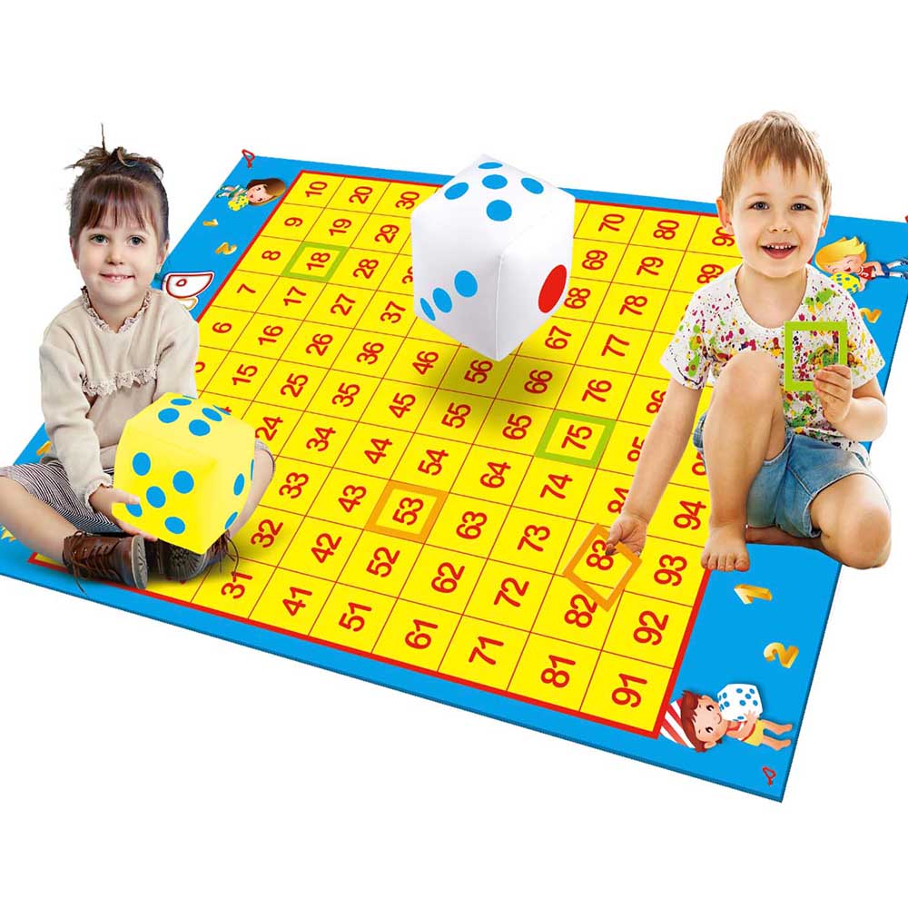 large giant yellow number counting game with multi bi lingual games ideas