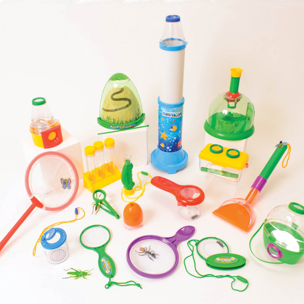 The bug and plant taster pack is a great way to test out some of the many science items from our range. Perfect for class activities and forest schools.