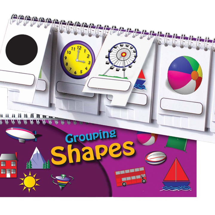 grouping shapes tabbed flip book