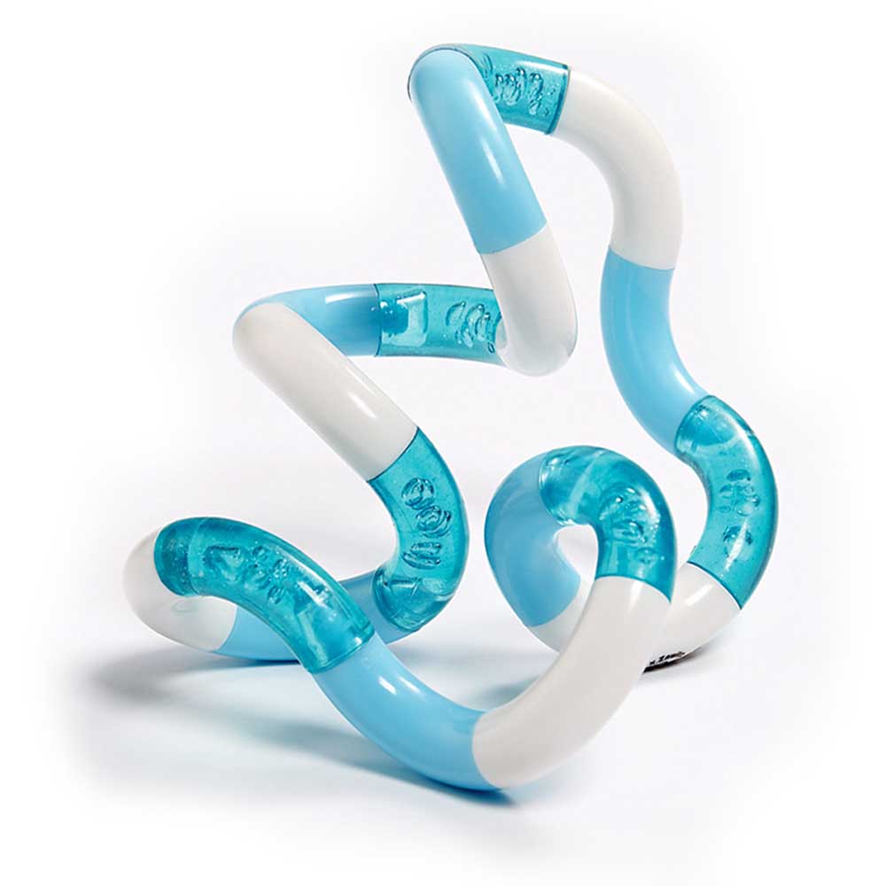 Tangles - a tactile toy consisting of interconnected curved sections, designed to provide both visual and tactile stimulation. Widely used as a fidget toy, it offers a satisfying sensory experience, promoting relaxation and focus. Its flexible structure a