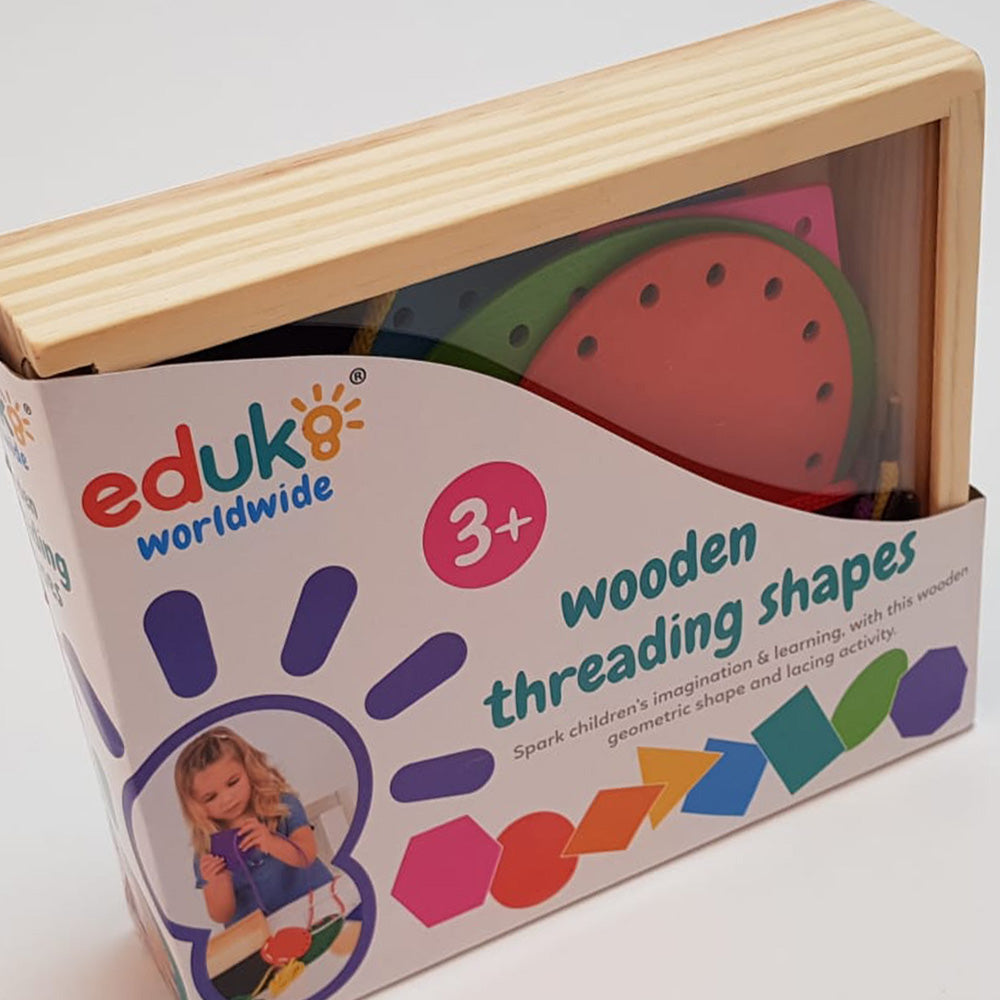 wooden, threading, lacing, colourful shapes, gross motor skills, fine motor skills, home learning, nursery, nursery resources, nursery supplies, infants, children, kids, early years, educate, educational, educational products, educational supplies, educational materials, educational resources