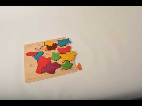 wooden jigsaw, jigsaw, puzzle, map, France, French, map of France, France map, kids, children, family fun, geography, educational products, educational resources, educational supplies, early years, infants, primary school, nursery, nursery resources, nursery supplies, teaching resources, teaching supplies, classroom resources, classroom supplies, home school