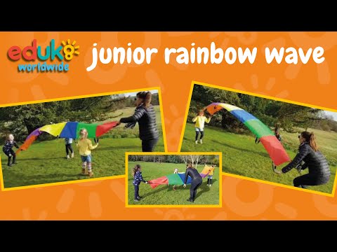 Junior Sunflower Parachute & Junior Rainbow Wave Twin Pack